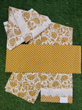 Mustard colour premium cotton suit