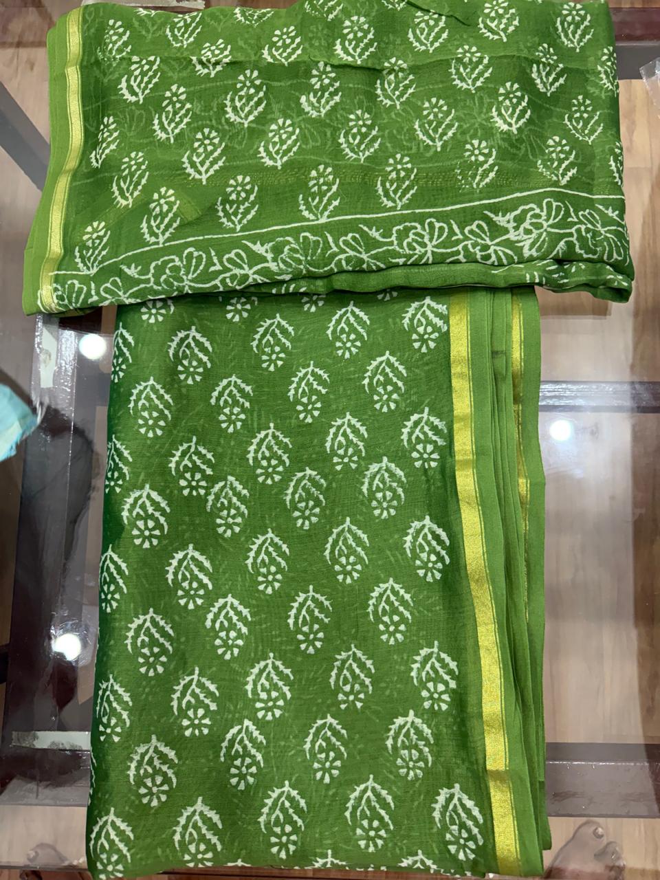 Premium green Pure cotton suit